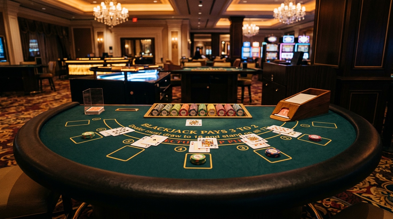 Table de blackjack